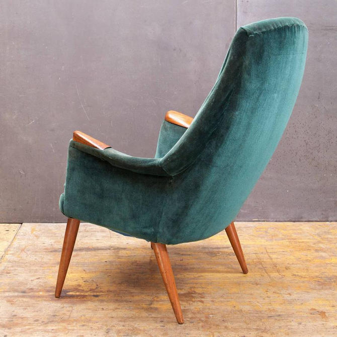 Mid Century Modern High Back Lounge Chair