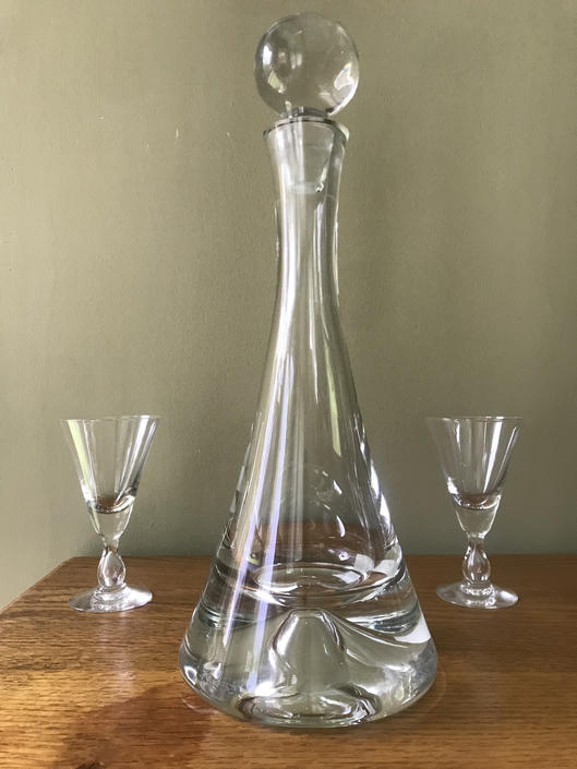 MCM J.I. co. Italy Decanter & 6 glasses Mid outlet Century Modern