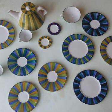 Danish Modern Bangholm Denmark Pottery Keramik - Set of 15 