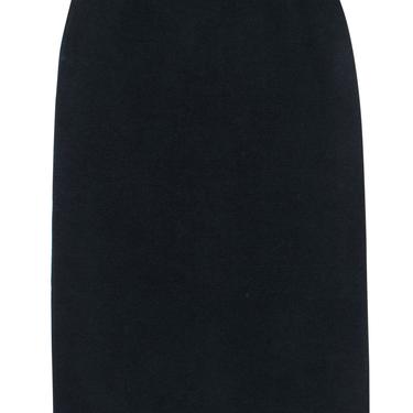 St. John - Black Knit Mini Pencil Skirt Sz 4
