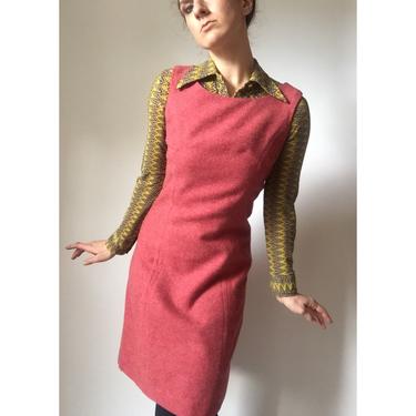 Vintage 60s Dress 1960s Wool Jumper 60s Wool Dress Vestiges Vintage Chicago IL