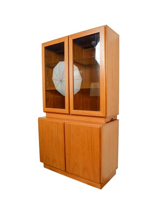Teak China Hutch Danish Modern by HearthsideHome from Hearthside Home of Poolesville, MD