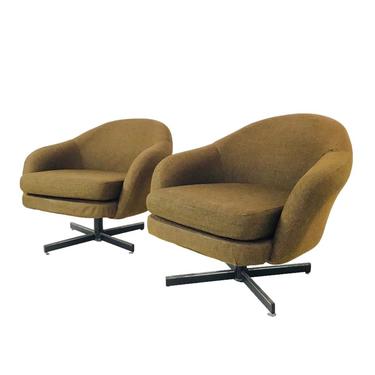 #6009 Pair of Vintage Pod Swivel Chairs