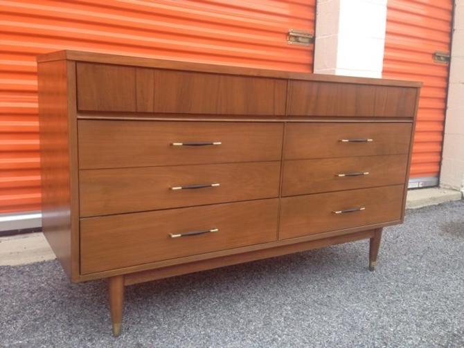 Mid Century 6 Drawer Dresser Tv Stand From Res Q Modern Of