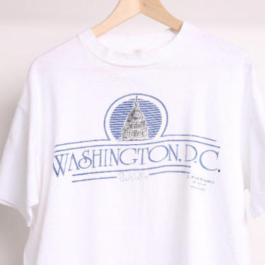 vintage 1990s WASHINGTON D.C. oversize slouchy 90s FUGAZI discord style punk shirt -- size large 