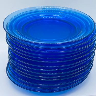 Vintage (14 PC) Saphir Bormioli Rocco Forum Cobalt Blue 6