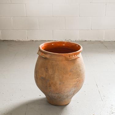 vintage french oversized terra cotta planter