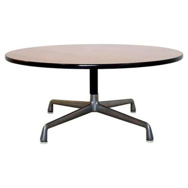 Mid Century Modern Herman Miller Low Round Circular Coffee Table 1960s 