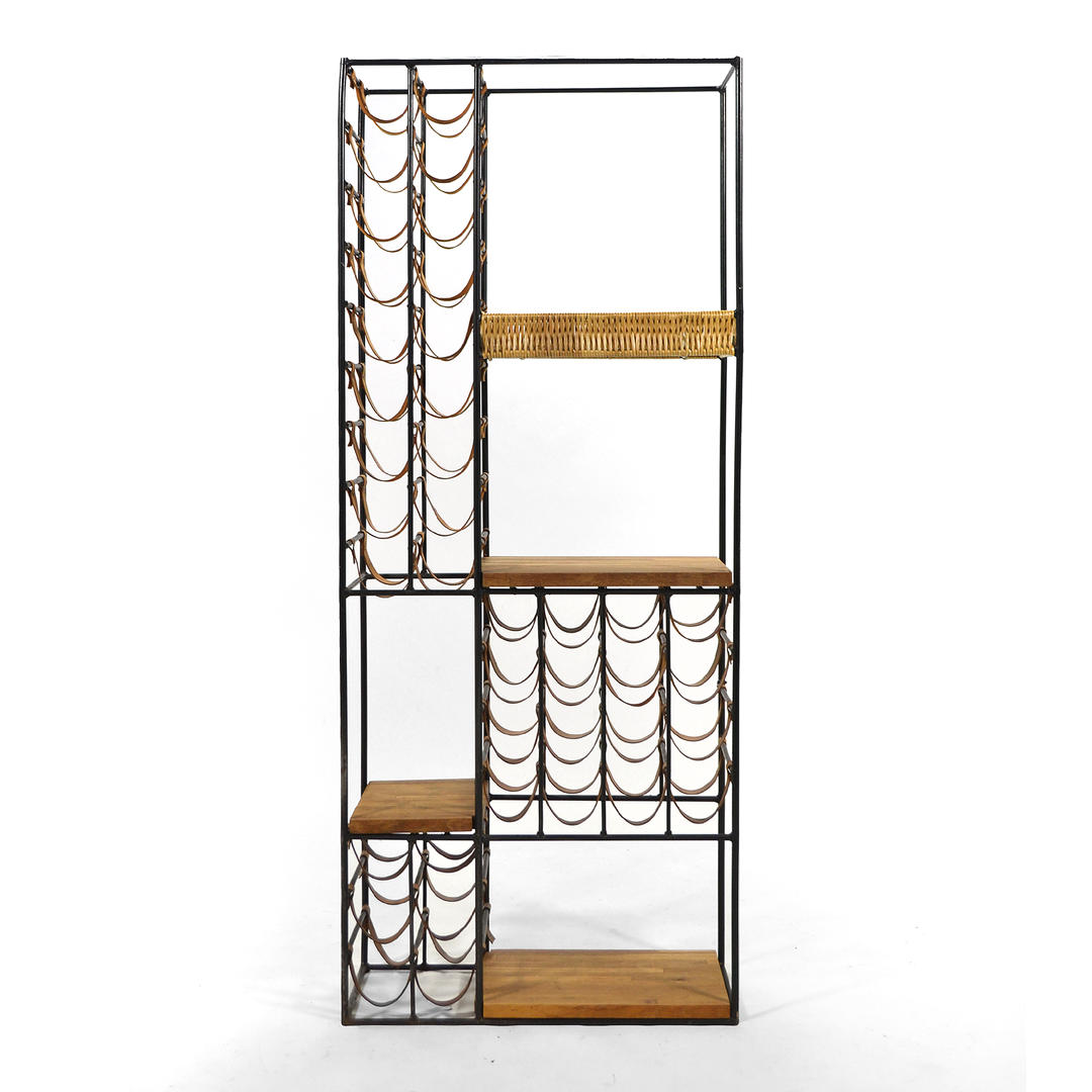 Arthur Umanoff Extra Large Wine Rack\/ Shelving Unit Pegboard Modern