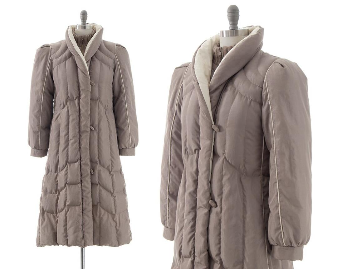 ジャケット・アウター Amergi VINTAGE POOFY FLARE LONG COAT Amergi VINTAGE】 POOFY FLARE LONG COAT