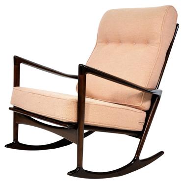 Ib Kofod-Larsen Sculptural Rocking Chair for Selig 