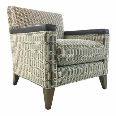 Hickory White Modern Black and White Club Chair 4234-01
