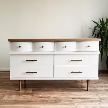 Two-Tone Mid-Century Modern Dresser 