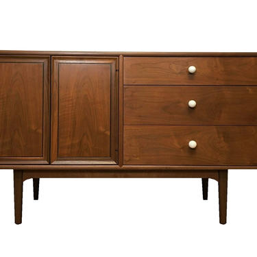 Mid Century Modern Kipp Stewart Drexel Declaration Walnut Credenza / Buffet / Sideboard (PureVintageNYC) 