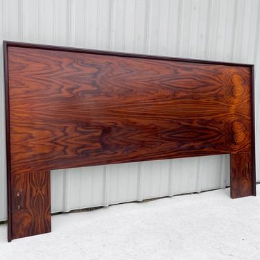 Vintage Modern Rosewood Headboard- Queen Size Bed 