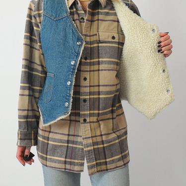 1970's Levi's Sherpa Denim Vest