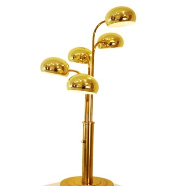 Mid Century Modern 5 Light Waterfall Table Lamp 