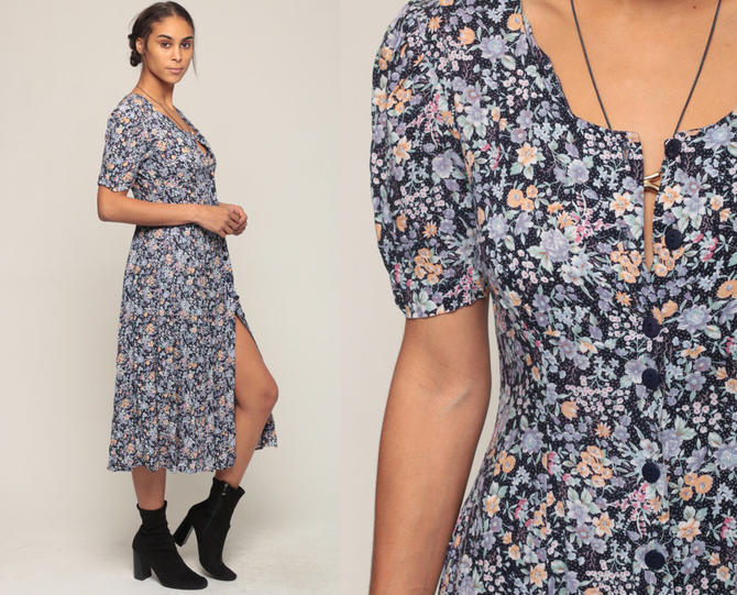 90s floral 2024 grunge dress