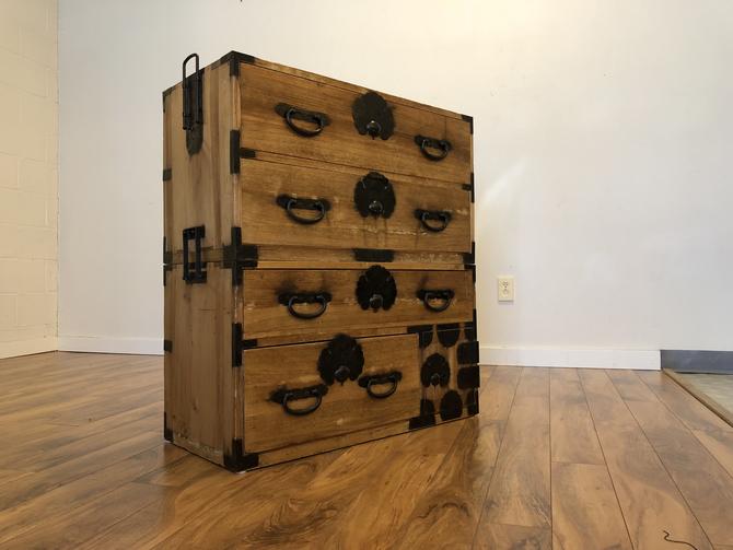 Antique 2 Piece Japanese Tansu Chest From Modern To Vintage Of