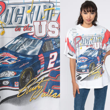 Rusty Wallace Shirt Nascar Tshirt Car Racing Shirt Miller