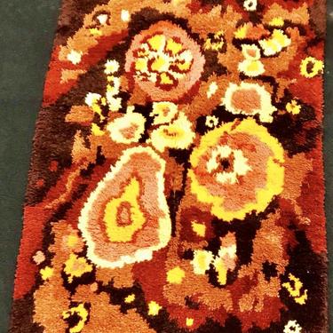 NEW EGE RYA SHAG RUG MID-CENTURY DANISH MODERN WOOL ABSTRACT Psychedelic Panton