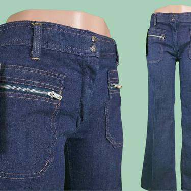 1970s Big Yank Double Zipper Well Faded Bell Bottom Jeans – THE WAY WE WORE