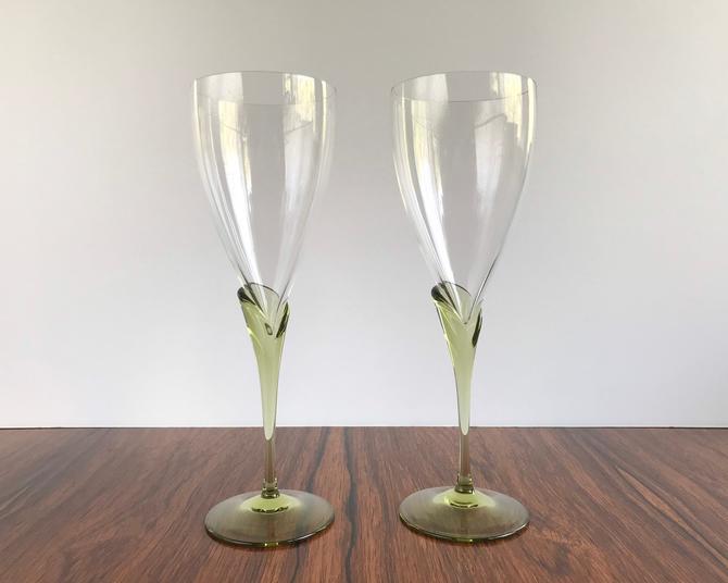 Pair of Vintage Rosenthal Studio Line Papyrus Water Glasses - 9 5/8& | The  Thrifty Scout | San Diego, CA