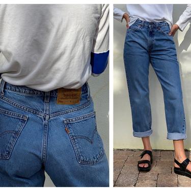 Vintage Levi's Jeans / 31" Waist / 1980's Men's Levi's / 30 Waist / Orange Tab Boyfriend Eighties Nineties Jeans / Light Wash Denim 