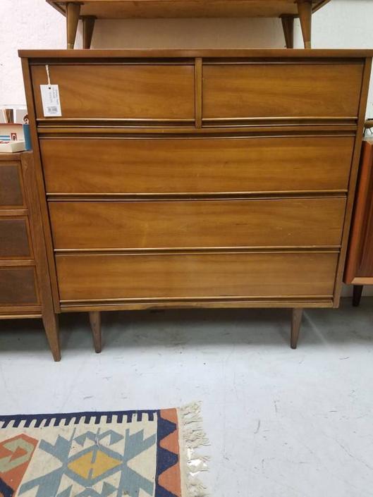 Harmony House Tall Teak Dresser From Vintage Mc Of Frederick Md