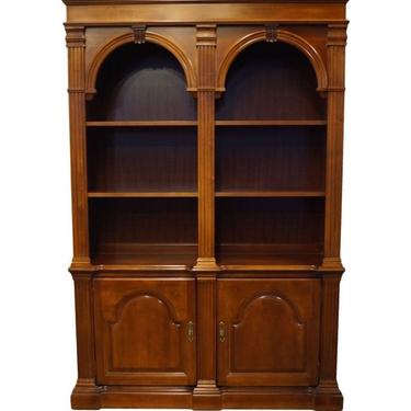 HIGH END Solid Cherry Italian Provincial 53" Lighted Double Bookcase 3738-10 / 3738-20 