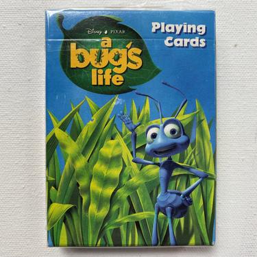 Vintage &quot;A Bug's Life&quot; Playing Cards, Unused Still Wrapped, Disney Pixar Cards, Disney Playing Cards, Entomologist Gift 