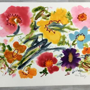 Mid Century Modern Unframed Cosmic Feeling Helen Covensky Hand Signed Lithograph 