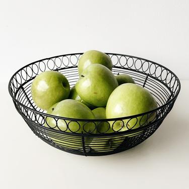 Black Iron Fruit Bowl