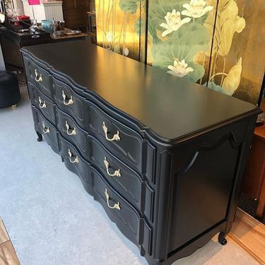 Huge gorgeous black French provincial dresser! 9 drawers! $595 | Miss  Pixies - Washington, DC | ATTIC