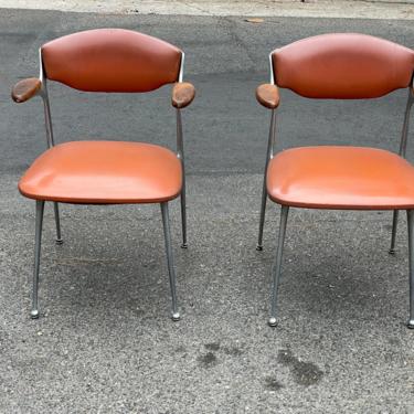 Mid Century Modern Gazelle Arm Chairs by Shelby Williams - Set of 2 