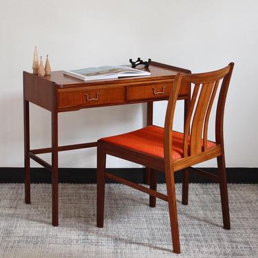 Swedish Desk and Chair in Teak & Afromosia