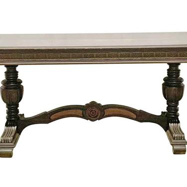Depression Era Extendable Table with Carved Details