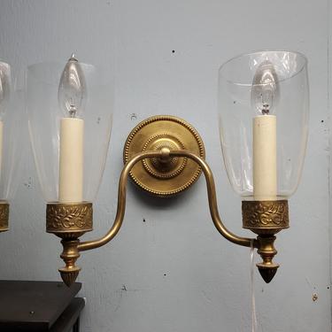 Solid Brass Two-Light Sconces