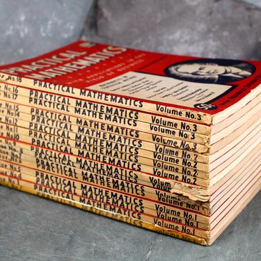 RARE! 16 Practical Mathematics Edited by Reginal Stevens Kimball ED.D, 1943-1944 - Math Lectures Series | Free Shipping 