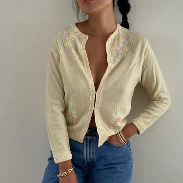 Vintage beaded cardigan on sale sweaters