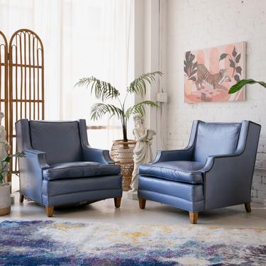 Blue 1960’s Club Chairs