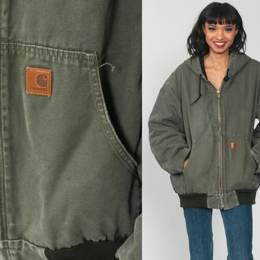 Carhartt jacket olive best sale