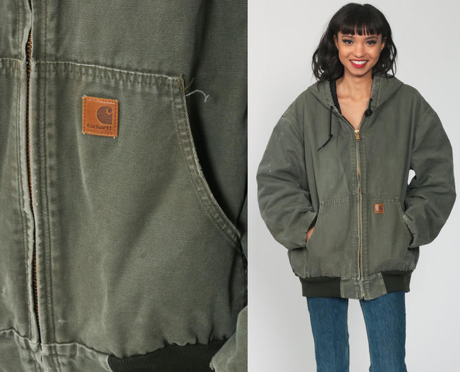 Olive carhartt jacket hotsell