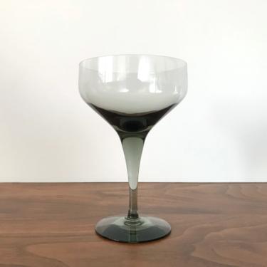 Orrefors Rhapsody Smoke Crystal Champagne Coupe Glass (5 1/4&amp;quot;) by Sven Palmqvist - Multiple Available 