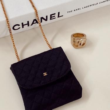 Vintage 90's CHANEL Maxi Matelasse Square Flap CC Logo Turnlock Black  Leather Crossbody Shoulder Bag Chain Strap - Great Cond!