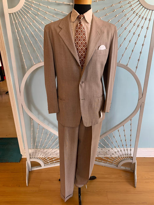 Vintage Men's 1940s Palm Beach Lightweight 2 Piece Suit from