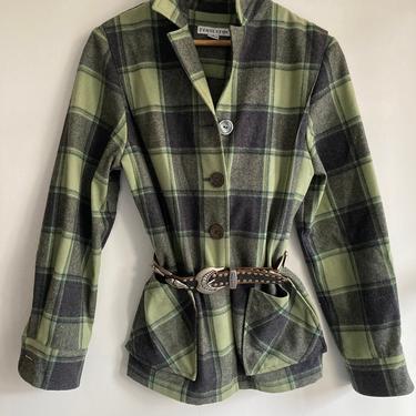 Vintage Womens Wool Pendelton 49er Plaid Shirt Jacket 