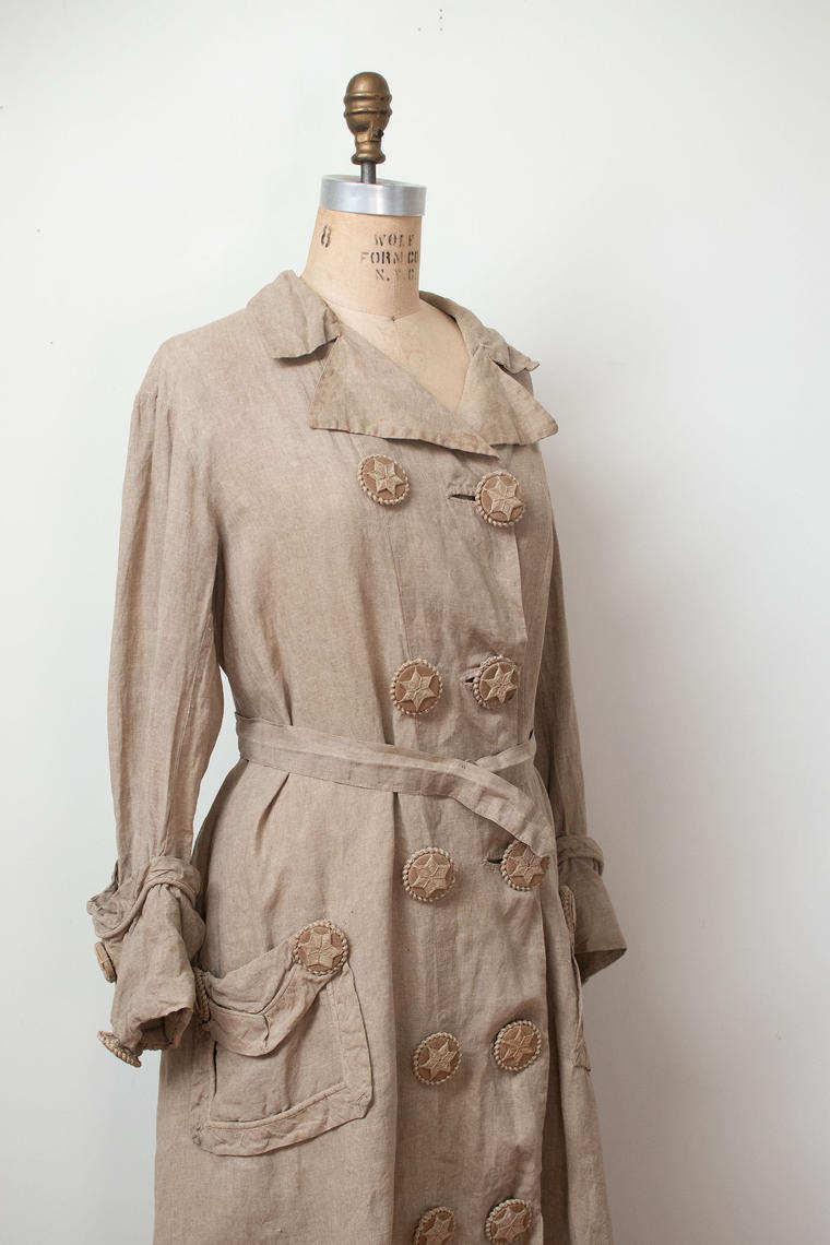 Edwardian Motor Coat | Antique Linen Duster | Female Hysteria | Boston, MA