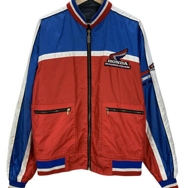 Vintage 80's Honda Racing Team Hondaline Reversible Bomber