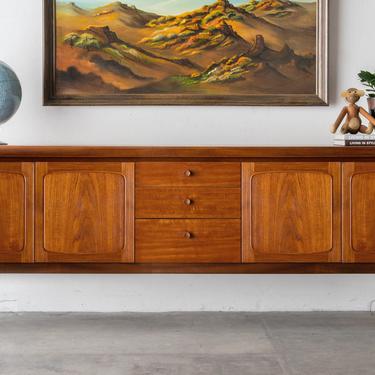 Squares Mid-Century Modern Teak Sideboard By Nathan 